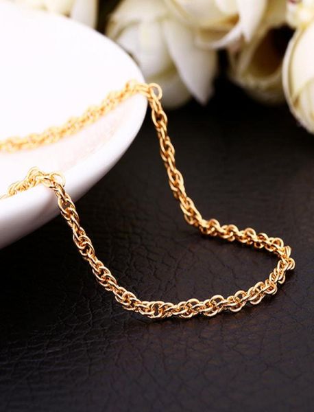 

3 colors 18k gold plated ed rope chain necklace 15mmx26inches fashion jewelry 9659727, Silver