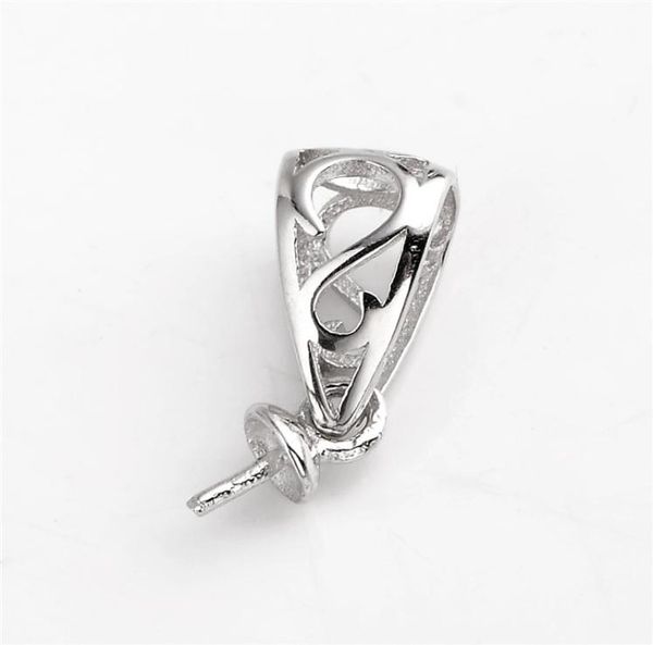 

pendant bails cup with peg pearl caps connector 925 sterling silver diy findings for pearl party3607549, Bronze;silver