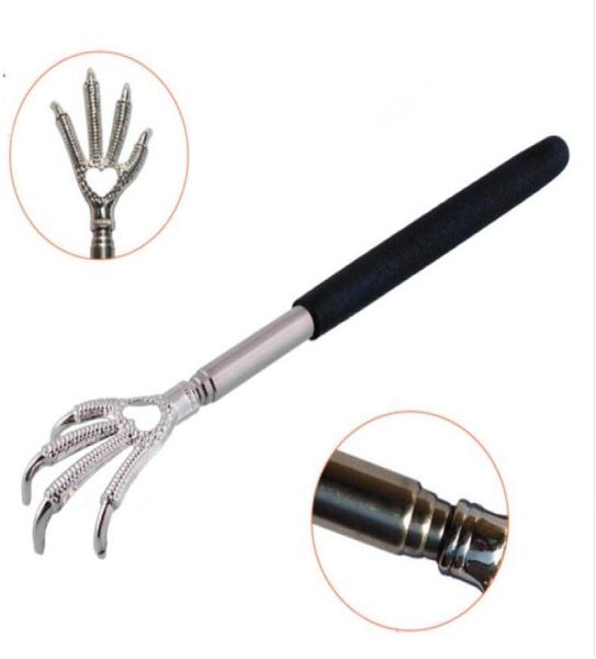 

new adjustable convenient black eagle claw stainless steel massager back scratcher gift6127831