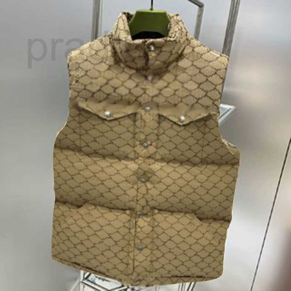 

men's vests designer men women down vest jacket fashion winter puffer jackets classic print warm coats men women coat 4oth, Black;white