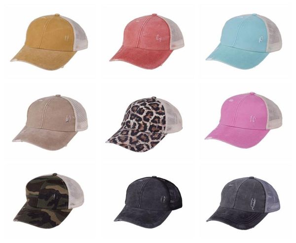 

ponytail baseball cap 30colors criss washed cotton trucker caps summer snapback hat sport hip hop visor ooa80956442333, Yellow