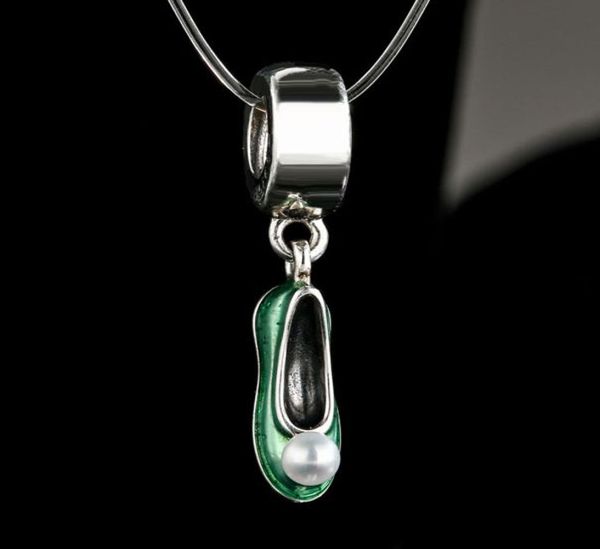 

shealia enamel freshwater pearl tinker bell shoe charms pendants 925 sterling silver dangle fairytale beads for jewelry making8505957