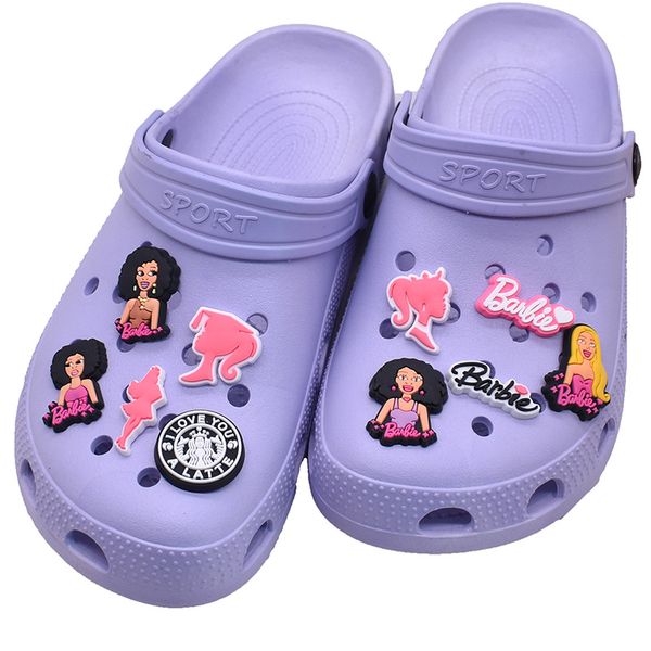 

anime charms wholesale girl 20 colors childhood memories funny gift cartoon charms shoe accessories pvc decoration buckle soft rubber clog c, Blue
