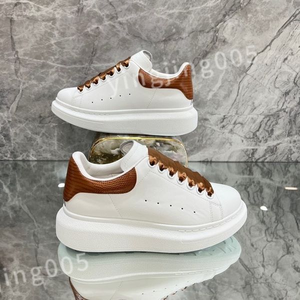 

2023 new platform designer sneakers casual shoe leather lace up men fashion white black mens womens espadrilles sports trainer xsd221133