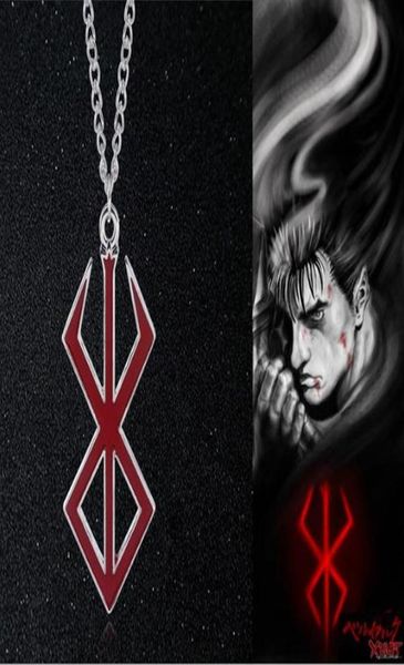 

pendant necklaces berserk symbol necklace the mad warrior of norse viking mythology keyring fashion jewelry5651033, Silver