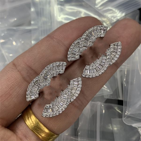 

20 style simple earrings designer stud luxury women ccity diamond pearl earring classics jewelry woman c earing 80434, Golden;silver