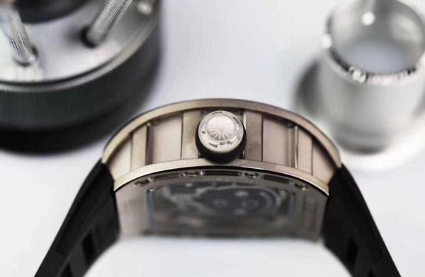 

rm052 real tourbillon watch fantasic superb men wrist watches xy83 high-end quality mechanical uhr ntpt all carbon fiber case montre rd luxe, Slivery;brown