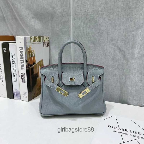 

fashion classic 20cm bag birkins totes portable lady designer bags pattern h head leather litchi mini buckle women's small tote cutie h