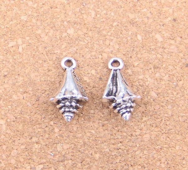 

56pcs antique silver bronze plated conch shell charms pendant diy necklace bracelet bangle findings 21116mm3799017, Bronze;silver