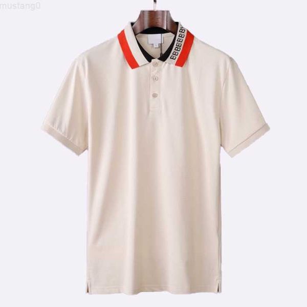 

men's polo shirt polos tshirt t shirt tees embroidery short sleeved shirts for men tshirts designer poloshirts summer lapel button clo, White;black