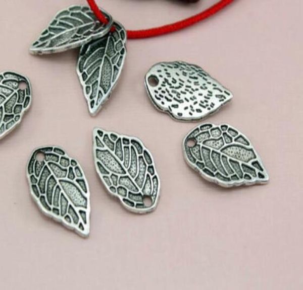 

leaves tibetan silver petal metal loose spacer bead caps for diy jewelry making finding necklace accessories whole dy338401455, Black