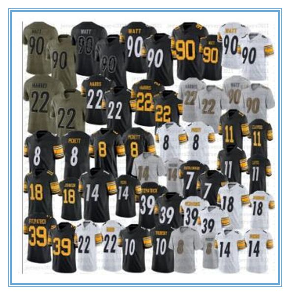 

najee harris kenny pickett football jersey t.j. watt mitchell trubisky steelers''chase claypool pat freiermuth cameron heyward dio, White