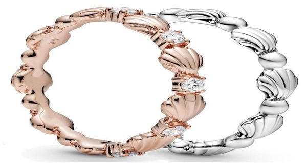 

originele sparkling kralen seashell met crystal ring 925 sterling zilveren voor vrouwen verjaardag europa gift diy sieraden8219264, Slivery;golden