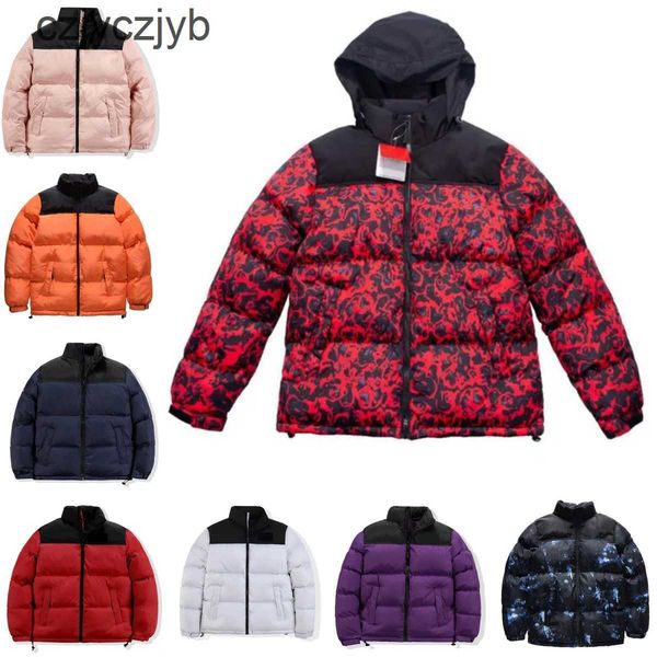 

mens down parkas winter down puffer coat womens down jacket fashion thickened downs coats camouflage shark printing mouth hip hop full zip k, Black