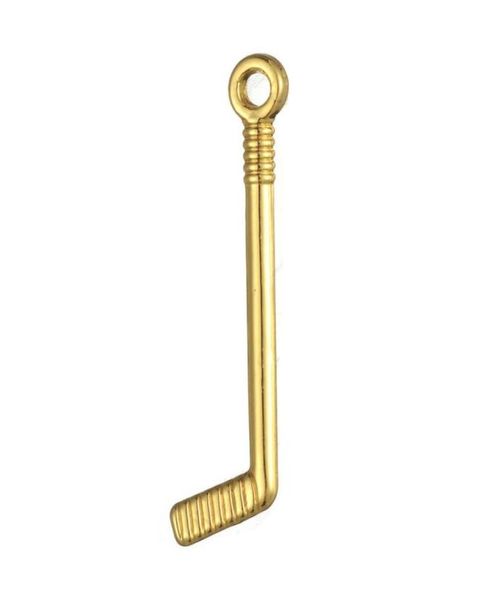 

new fashion easy to diy 30pcs icy hockey stick sports whole charm jewelry making fit for necklace or bracelet4921972, Bronze;silver