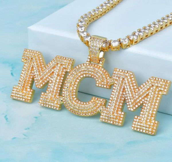 

bling iced out cz letter custom name pendant necklace for women men with 3mm 24inch rope chain6182451, Silver