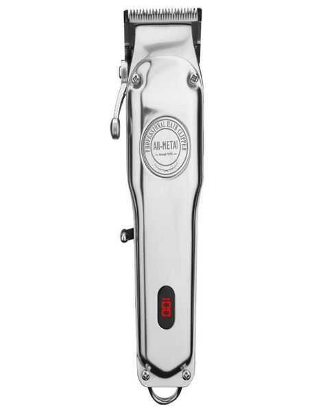 

alall metal 100 year clipper lcd display cordless 1919 hair trimmer adjustable cutter barbers salon professional hair clippers7226936