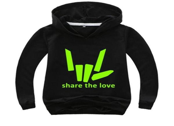 

2021 share the love tshirt for kid boy girl children sweatshirts youtuber stephen sharer teens tees clothes hoodies baby costu9071844, Black