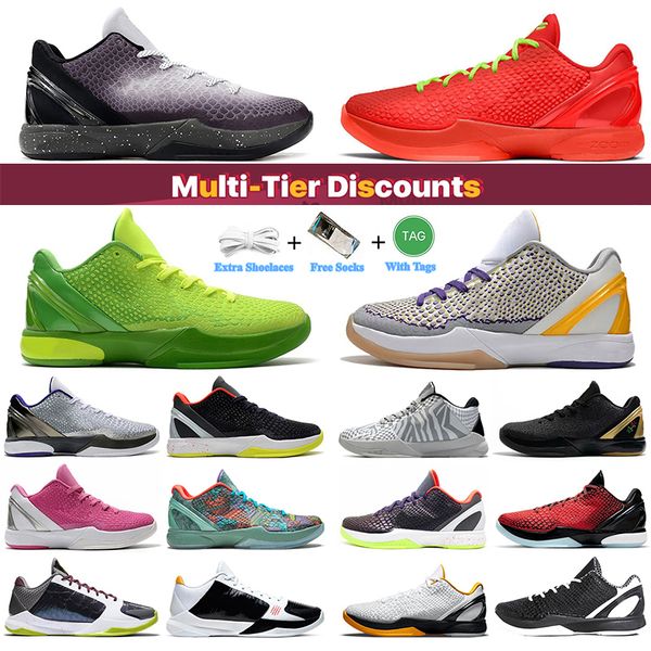 

mamba 6 6s 5 5s proto mens basketball shoes grinch eybl alternate bruce lee white gray green black del sol orange county sports sneakers