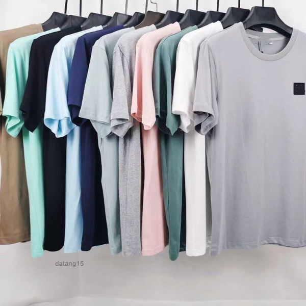 

stones island tees tshirt summer fashion mens womens designers t shirts long sleeve luxurys letter cotton tshirts clothing polos short clot, White;black
