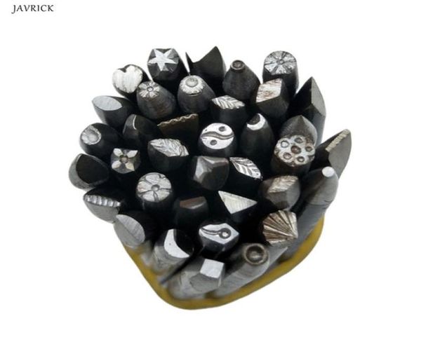 

36 pcs diy crafts tool steel punches flower punch stamp jewelry making9011002