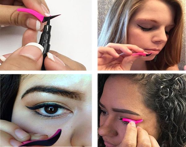 

new eyeliner stamp eyeshadow cosmetic easy to makeup wing style tools eye liner stamping stencil maquiagem1268500