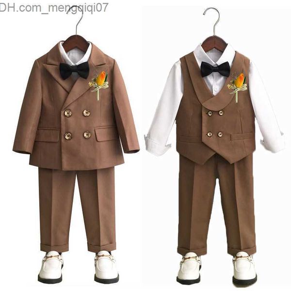 

clothing sets children's formal set boys' autumn wedding baby's first birthday piano performance clothing children's jac, White