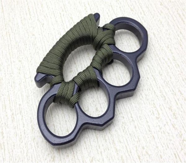 

new arival black alloy knuckles duster buckle male and female selfdefense four finger punches555299i8979656