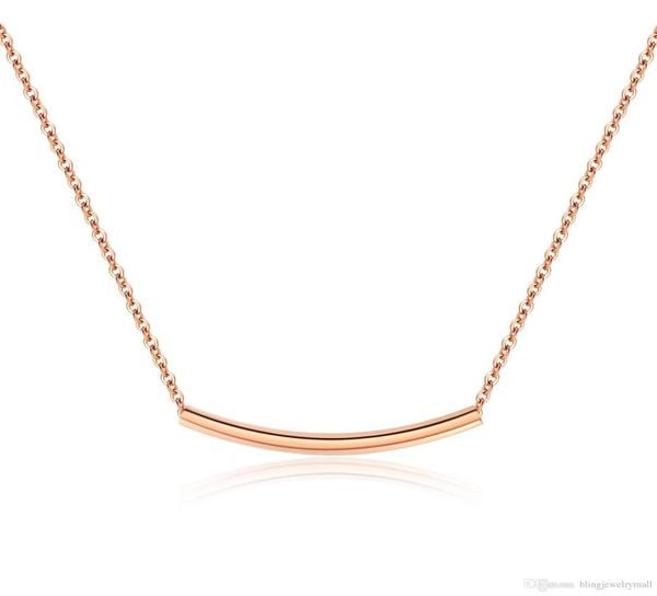 

fashion bar charm choker necklace for women rose gold link chain stainless steel female statement necklace jewelry gift gx13128666434, Silver