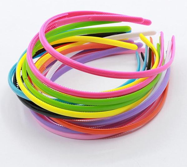 

plastic headbands candy color toothed hair band girl sweet simple jewelry red green 08cm 0 32yz q28108766, Silver