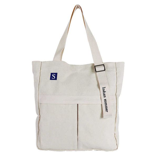 

edition thickened portable canvas bag high grade lightweight one shoulder mommy tote bag drawstring classmate pc tutorial bag female
