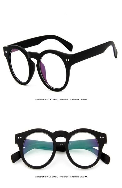

new vintage optical glasses frame plastic eyeglasses black retro frame clear lens eyewear lt21758874708