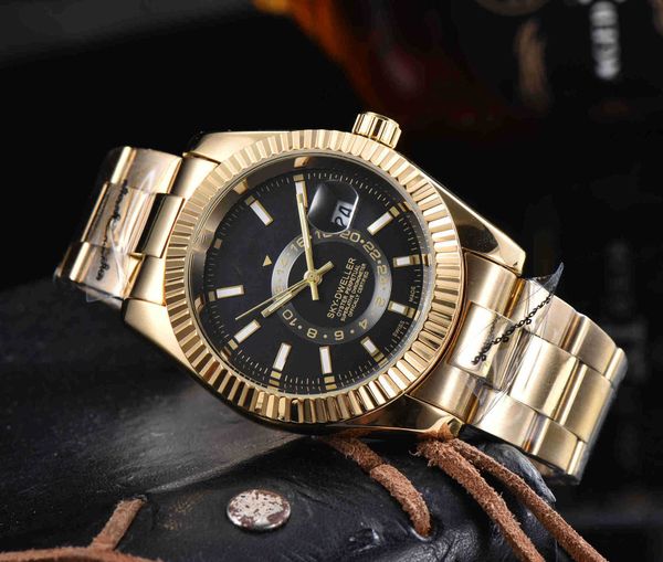 

wholesale original r olax watch online shop quartz solid steel band business men's with gift box, Slivery;golden