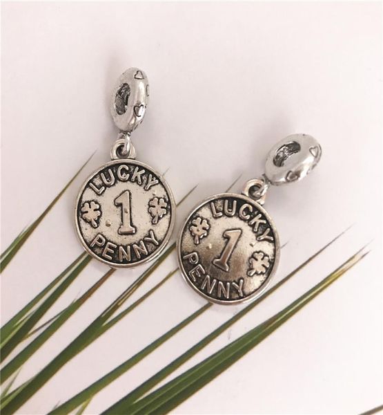 

handmade big coin dangle charm bead pendant fashion women jewelry european style for diy bracelet necklace6182369, Bronze;silver