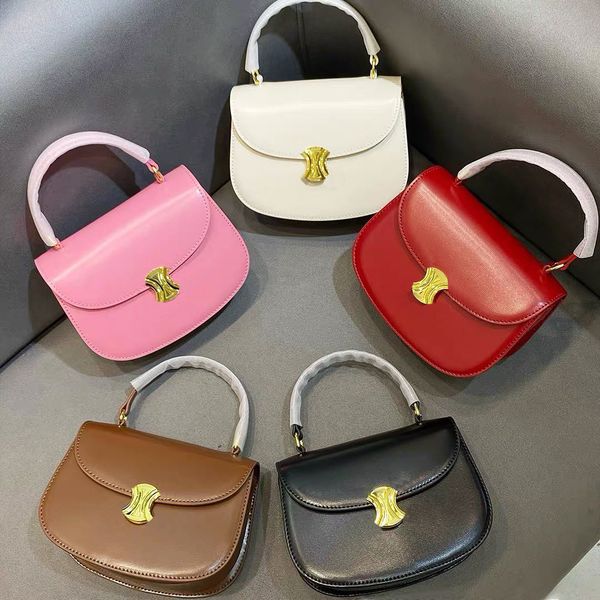 

handle bag pink purses besace triomphe hand bag totes genuine leather womens strap clutch saddle luxurys designer bags mens fashion mini cro