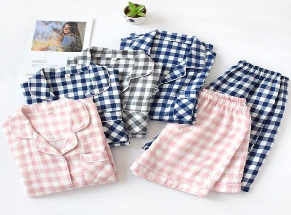 

women039s sleepwear short pyjamas women 100 cotton sleeves ladies pajama sets shorts japanese simple cute cartoon homewear98404905271763, Black;red