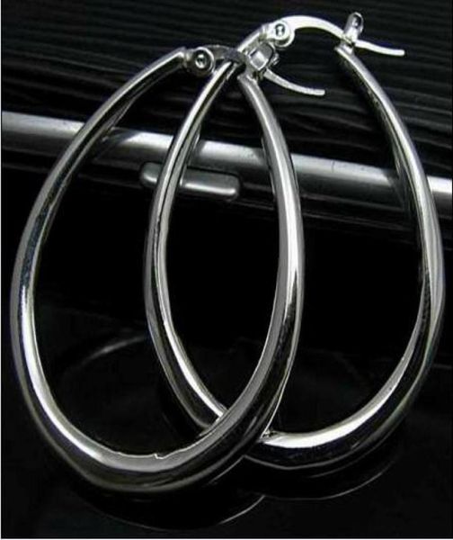 

selling 925 silver ushaped hoop earrings 45cm long 10pairlot3698200, Golden;silver