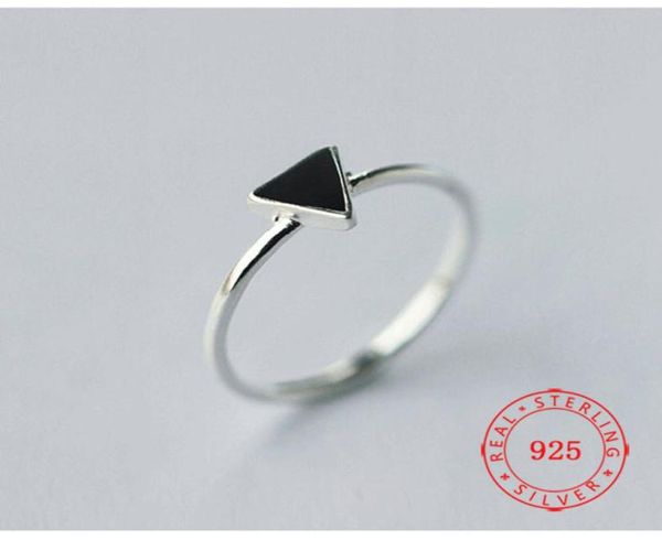 

simple real 925 sterling silver ring designs stackable love triangle rings with adjustable size design jewellery8269710