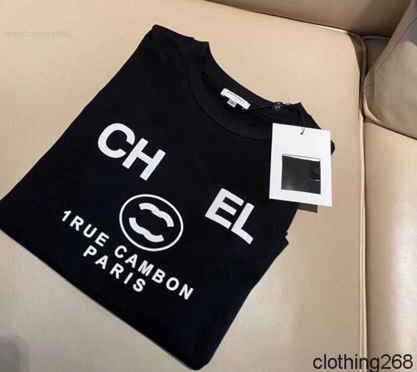 

designer new version womens t-shirt france trendy clothing ce letter graphic print couple fashion brand womens mens cotton round neck coach, White