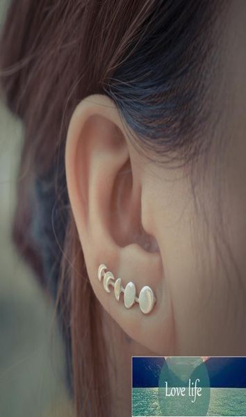

korean fashion jewelry moon phases climbers oorbellen earings for women wedding earing stud earrings whole9122018, Golden;silver
