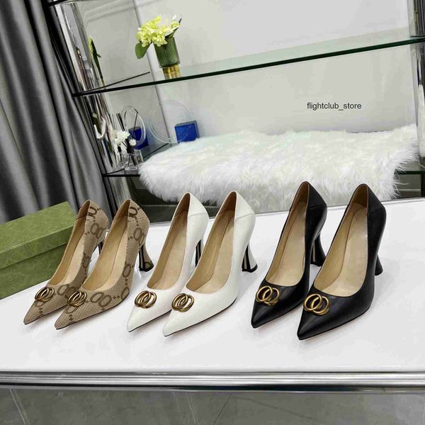 

foot ggity french dress shoes sandal spring pointy heels metal lettering luxury women summer new shallow mouth cover leather match temperame, Black