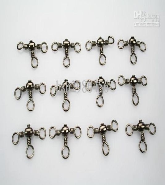 

150pcs crossline 3 way fishing barrel swivel lures 801233759323
