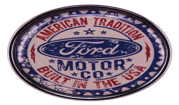 

fordmotorco logo badge american tradition built in the usa02799367, Blue