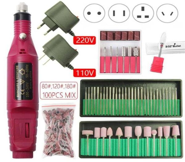 

20000rpm electric nail drill machine manicure set pedicure nail drill file gel remover polishing tools strong equipment kit227q4867832