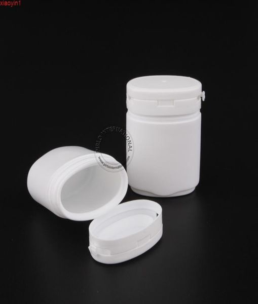 

80 x 80g white plastic chewing gum bubble bottles with tearing cap 80ml oval shape pp jar for candycapsulespill packagingsgoods5387096