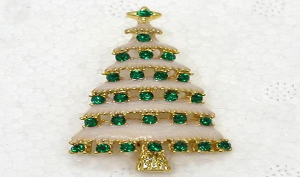 

whole christmas tree enamel rhinestone pin brooches c10182001620591, Gray