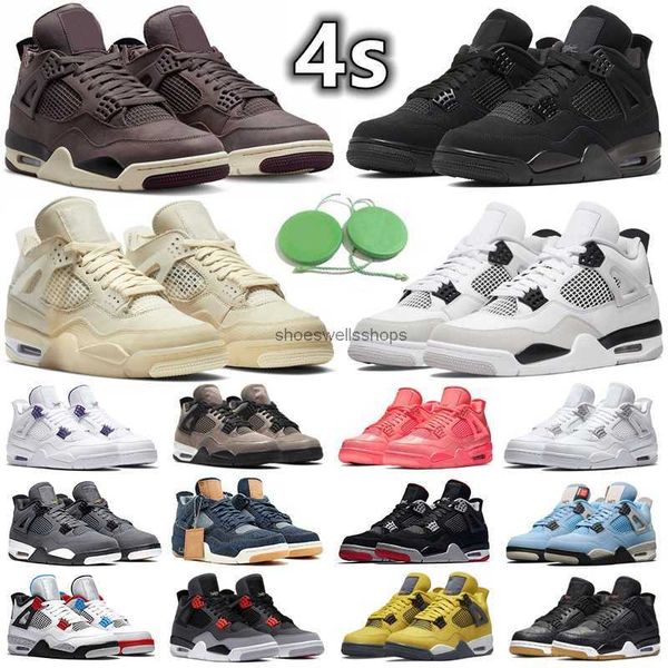 

jumpman 4 4s men women basketball shoes military black cat red thunder white oreo unc blue sail violet ore bred infrared grey metallic mens