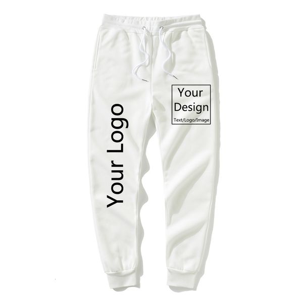 

men's pants customized sweat pants men's print your own design custom personalized sweatpants male elastic waist jogger drop 23071, Black
