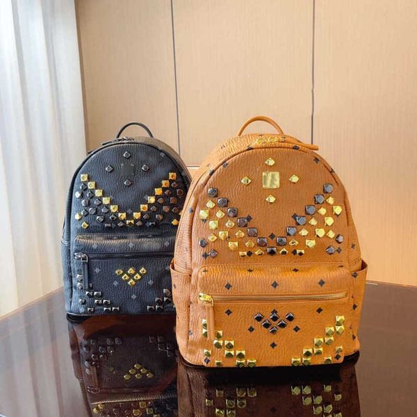 

mm rivet masonry backpack bag shoulder bag travel shopping bag cool hiking travel bag work schoolbag large capacity backpacks handbag 230628