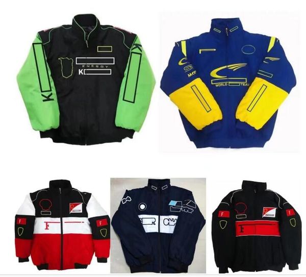 

f1 racing jacket embroidered logo fashion winter cotton jacket
